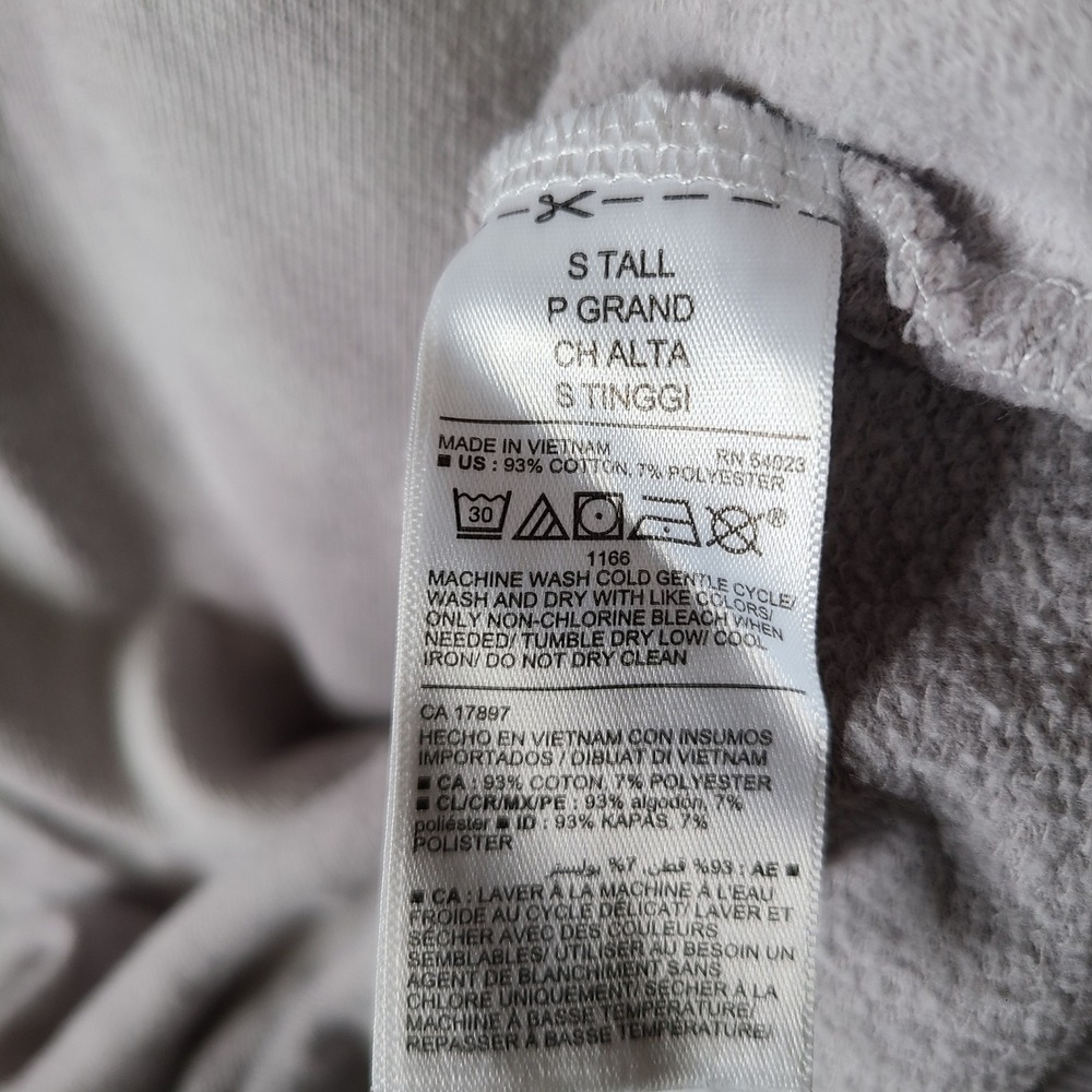 Old Navy Sweater Womens S‎ Tall Gray Tie Dye Sweatshirt Crew Neck Long Sleeve - Picture 4 of 8